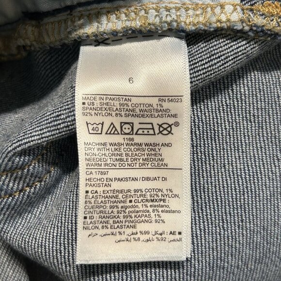 Old Navy Jeans SZ 6 Maternity Low Panel OG Straight Leg Denim Dark Wash Stretch - Picture 6 of 8